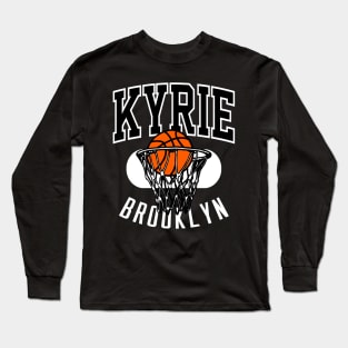 Brooklyn Retro Basketball Kyrie Long Sleeve T-Shirt